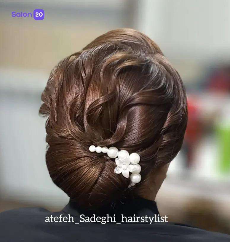 نمونه کار عاطفه صادقی (متخصص شینیون و بافت مو) 1