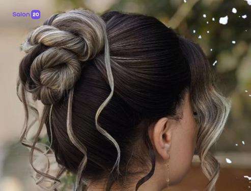 نمونه کار عاطفه صادقی (متخصص شینیون و بافت مو) 1