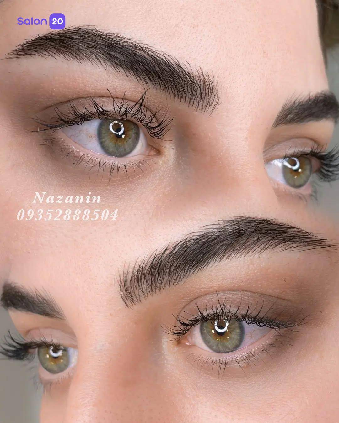 نمونه کار نازنین خورشیدی (متخصص ابرو و آرایش دائم) 4