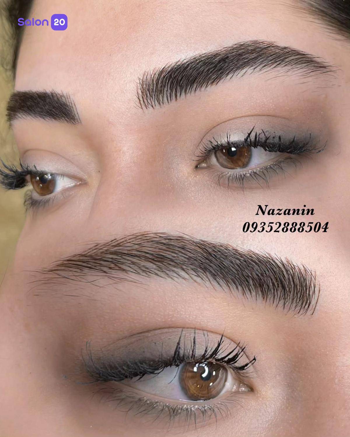 نمونه کار نازنین خورشیدی (متخصص ابرو و آرایش دائم) 2