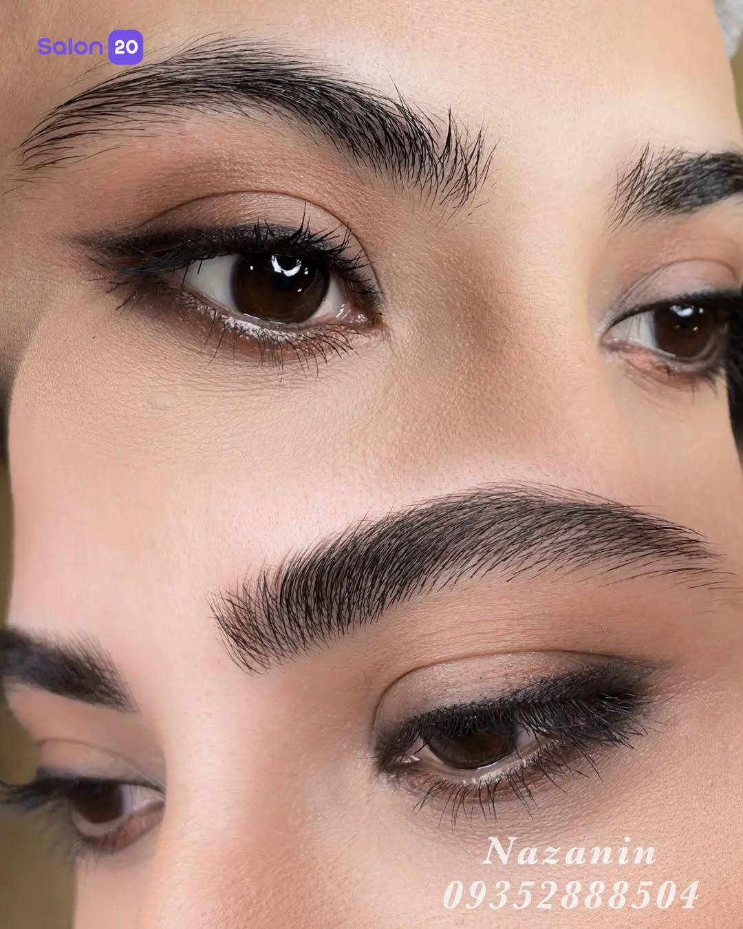 نمونه کار نازنین خورشیدی (متخصص ابرو و آرایش دائم) 2