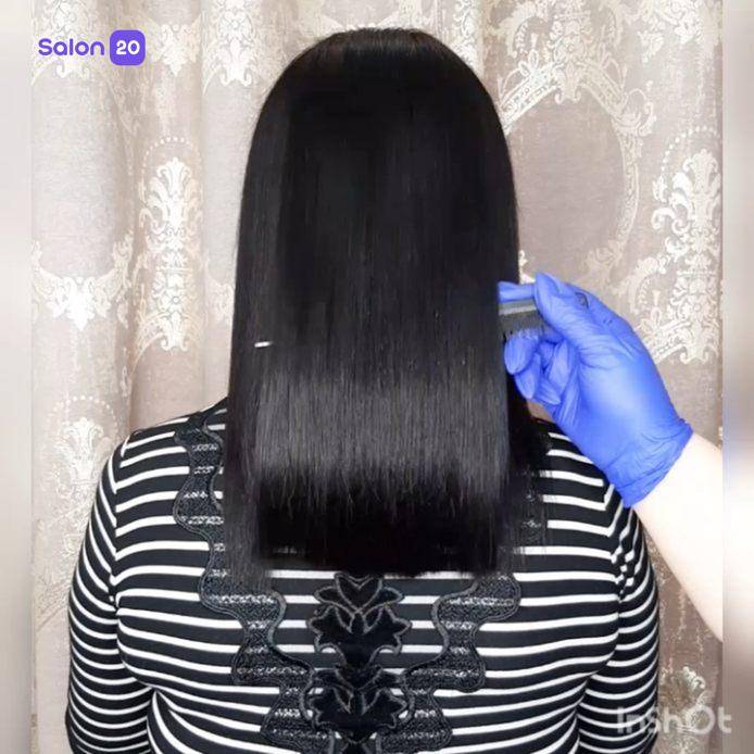 نمونه کار نیلوفر ترک زاده (متخصص صافی و احیای مو) 4