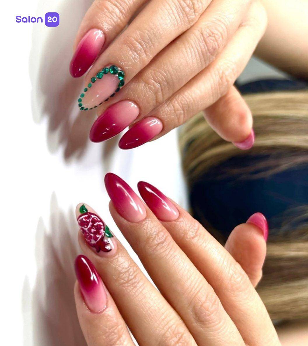 برترین طراحی ناخن اتابک