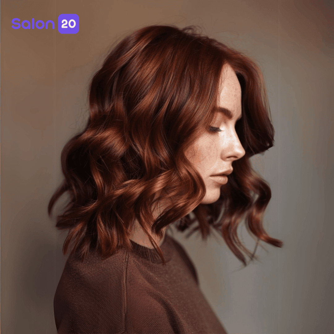 رنگ موی سال ۱۴۰۴ قهوه‌ای زنگی