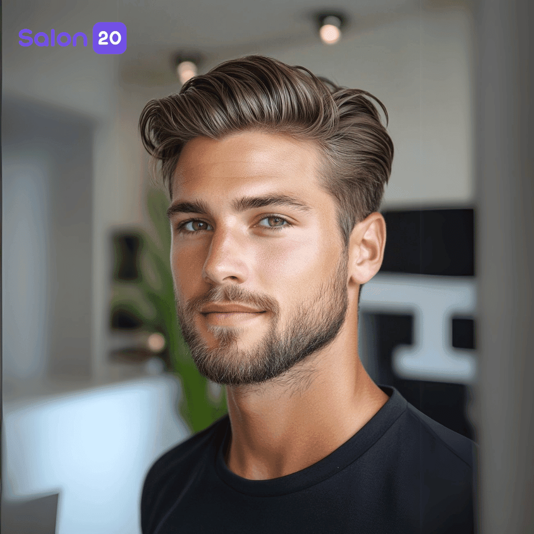 رنگ موی پسرانه (رنگ موی مردانه) قهوه‌ای طبیعی