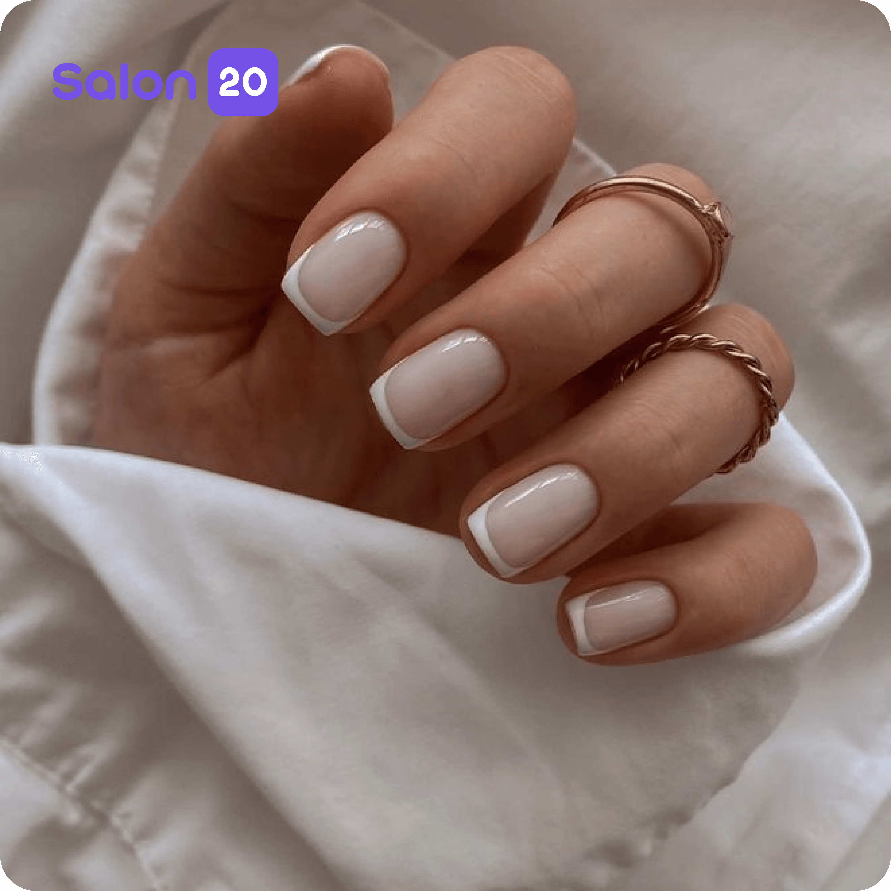 فرنچ ناخن کلاسیک