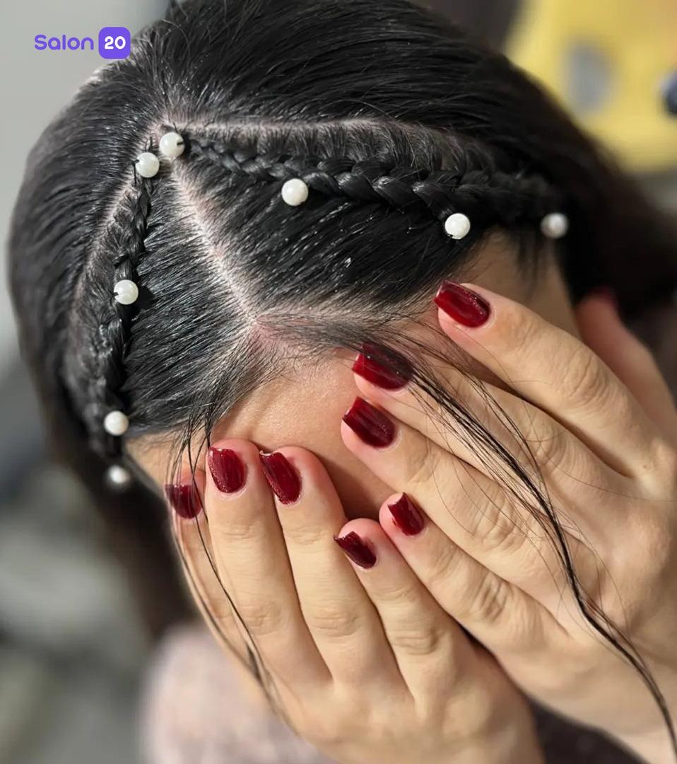 تصویر 3 نمونه کار عاطفه صادقی (متخصص شینیون و بافت مو) در همدان، شهرک الوند